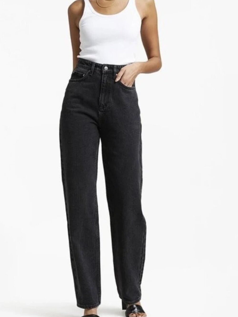 Ksubi Playback Noir High-Rise Jeans Black Size 25